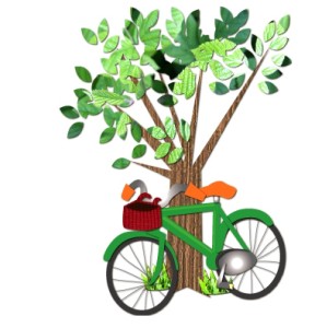 bicycle and tree